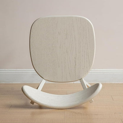 White Wood Dining Chair,FAS Grade Oak Dining Chair, Sturdy Outer Sword-Leg Design in White Finish for Dining Room,Restaurant, Cafe, and Modern Home Kitchen,Easy Assembly,400 lb Capacity