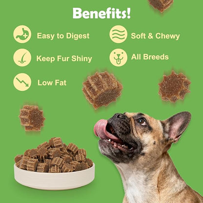 MON2SUN Grain-Free Soft Dog Treats, Gear-Shaped Training Treats for Puppy to Senior, Chicken Flavor, Low Calorie & Gluten-Free, 10.6 oz