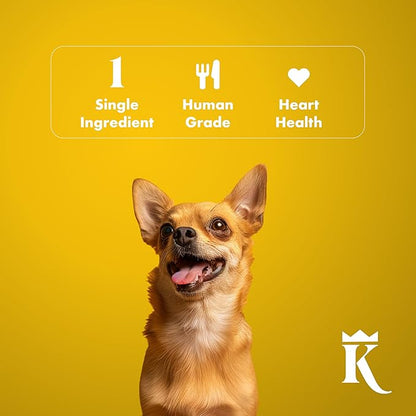 King Lou Pets - Turkey Jerky for Dogs - USA-Made Dehydrated Dog Treats - 1lb Fresh Turkey Breast Prior to Dehydration