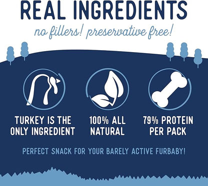 Beg & Barker Turkey Jerky for Dogs (4 Ounce, Pack of 1) - Dog Training Treats - Natural Dog Treats Made in The USA - Grain Free, Diabetic-Friendly, High Protein, Sugar-Free