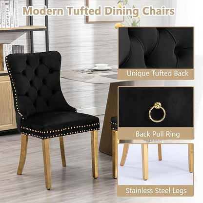 Goujxcy Faux Marble Dining Table Set for 6, Modern 7-Piece Dining Table Set with 6 Velvet Upholstered Chairs, 70" Large Long Faux Marble Kitchen Dining Room Table and Chairs with Stainless Steel Legs