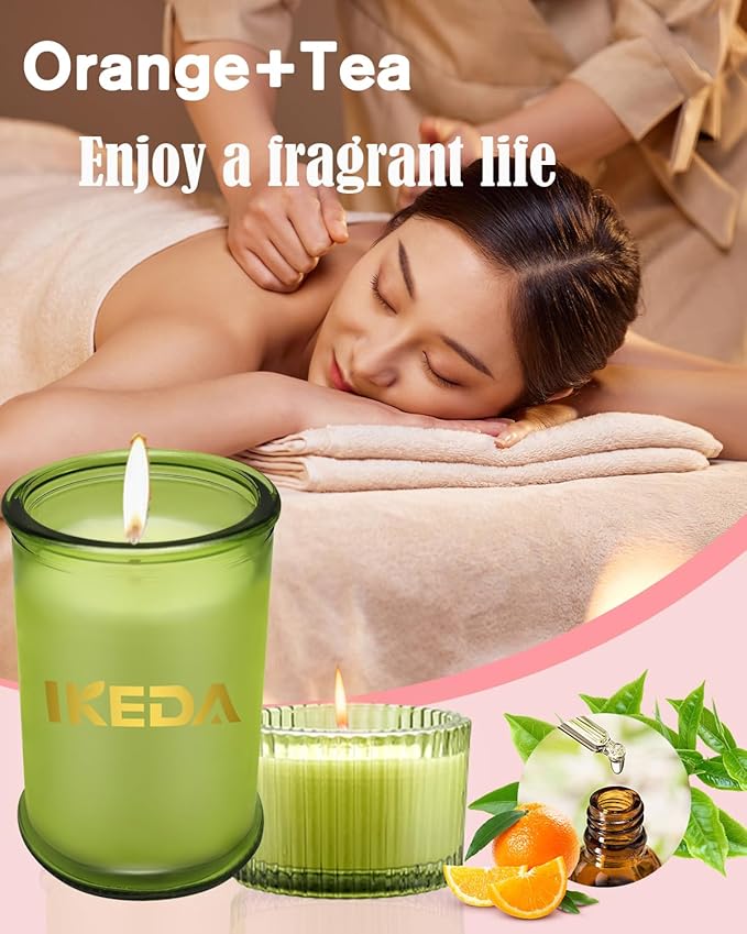 Scented Candles,3pcs Nature Aroma Home Aromatherapy Candles Gifts Set,80h Long Lasting Burn Time Soy Wax Candle for Bar, Birthday, Valentine, Christmas