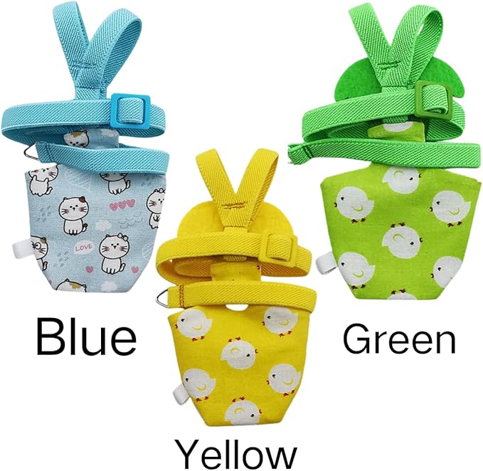 Adjustable Bird Diaper Harness Flight Suit Clothes with 80 Inch Flying Leash Rope for Parrots Conure Cockatiel (Green,Sulphur-Crested Cockatoo)