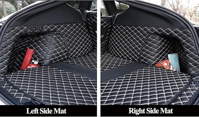 Trunk Liner Car Cargo Mats Custom for 95% Car Models Car Trunk Mats All Weather Full Coverage Protective Cargo Liner Trunk Blanket Kits -Coffee
