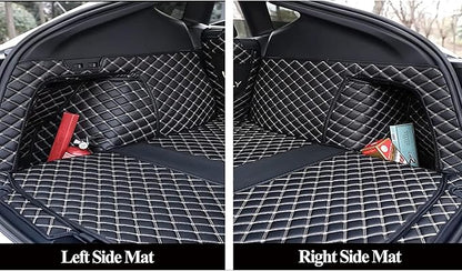 Trunk Liner Car Cargo Mats Custom for 95% Car Models Car Trunk Mats All Weather Full Coverage Protective Cargo Liner Trunk Blanket Kits -Coffee