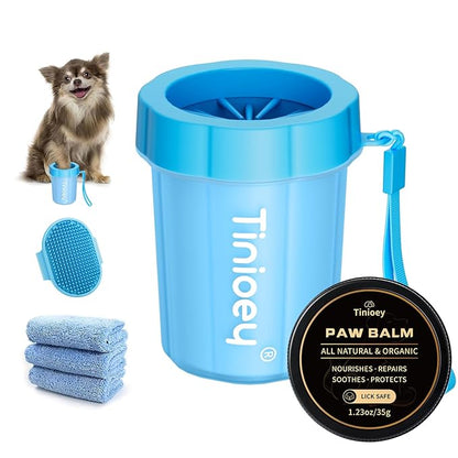 Dog Paw Cleaner for Small Dogs, Dog Paw Washer, Muddy Paw Cleaner, Pet Foot Cleaner, Dog Paw Protector Kit