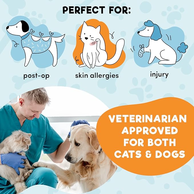 BENCMATE Inflatable Dog Cone Collar Alternative, Soft Dog Cone for Small Medium Large Dogs and Cats, Neck Recovery ECollar Donut Collar After Surgery (XLarge, Watermelom)