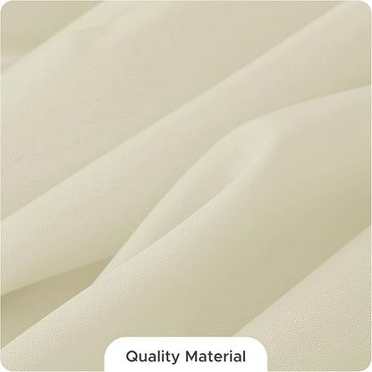 Fitable 8 Pack Table Cloth Rectangle Table: Stain and Wrinkle Resistant Tablecloth Rectangular, Washable Polyester Tablecloths for Wedding Party Dining Banquet Event Catering(Ivory, 70x120 Inch)