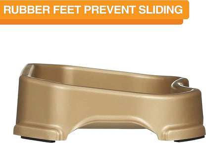 Neater Pet Brands Large Capacity Outdoor Dog Water Bowl for Small Dogs, Cats, Reptiles, Birds, & Small Animals, Outdoor Water Bowls for Dogs (8 Cups), Feed Bowl & Trough, Indoor or Outside, Champagne