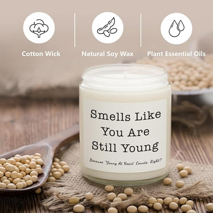 Gifts for Women, Birthday Gifts for Women, Unique Friendship Christmas Gift for Mom, Womens, Best Friend, Her, Sister, Bestie, Funny Lavender Scented Candles with Replaceable Stickers Gift Ideas