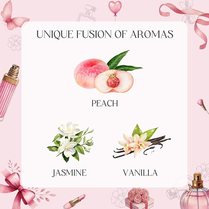 Pink Candles, Scented Candle Gift Set for Stress Relief, 3 Votive Candles for Women and Men, Birthday Candle Gifts for Women, Candles Gifts for Women (Pink, 7 oz)
