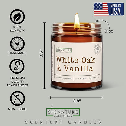 Peppermint Eucalyptus Scented Candle, Many Scents to Choose from, All Natural Non-Toxic Soy Wax, Handmade in The USA(Peppermint Eucalyptus)