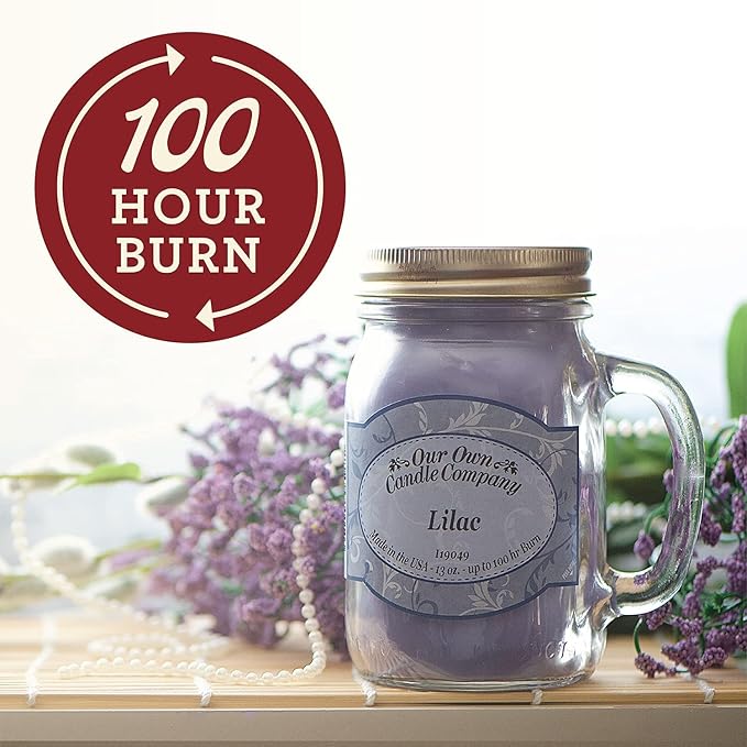 Our Own Candle Company Root Beer Float Scented Mason Jar Candle, 100 Hour Burn Time, 13 Ounces