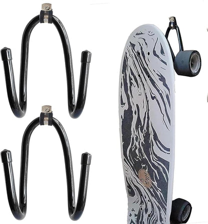 Upgraded Skateboard Wall Mount Skateboard Hanger, Skateboard and Longboard Wall Rack, Skate Board Holders-Lengthen
