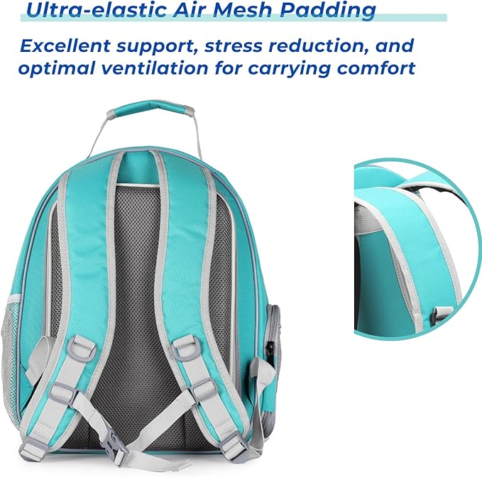 Lollimeow Cat Carrier Backpack, Bubble Dual Expandable Backpack Carrier, Pets and Small Dogs,Airline-Approved, Designed for Travel, Hiking, Walking & Outdoor Use (Dual Expandable-Green)