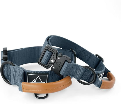 Made to ROAM Premium Explorer Control Collar - Adjustable Heavy Duty Nylon Dog Collar with Quick-Release Metal Buckle and Handle (Colorado Nightsky, Control Size 3)