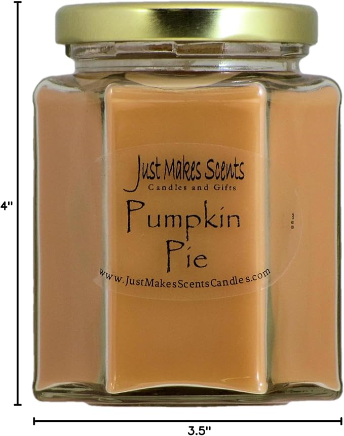 Pumpkin Pie Scented Blended Soy Candle by Just Makes Scents (8 oz)