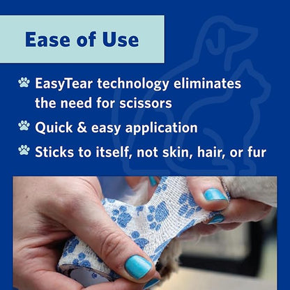 PetFlex Paw Pack – Flexible Self-Adhering Elastic Bandage for Wound Care – First Aid Wrap for Small Animals Like Dogs, Cats, and Other Pets - 2 inch, 36 Rolls