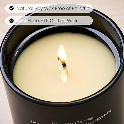 M&SENSE Natural Soy Candle| Bamboo Stream | 5.3 oz | Minimalist Christmas Scented Candle for Relaxation, Gifting, Home Décor | for Bedroom, Office, Party Small