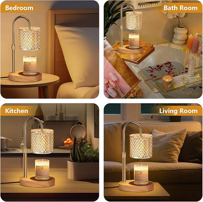 Candle Warmer Lamp with Timer & Dimmable – Elegant Wax Melter for Jar Candles, Auto-Off 2H/4H/8H Housewarming & Birthday Gift for Women/Mom, Home Decor Essentials