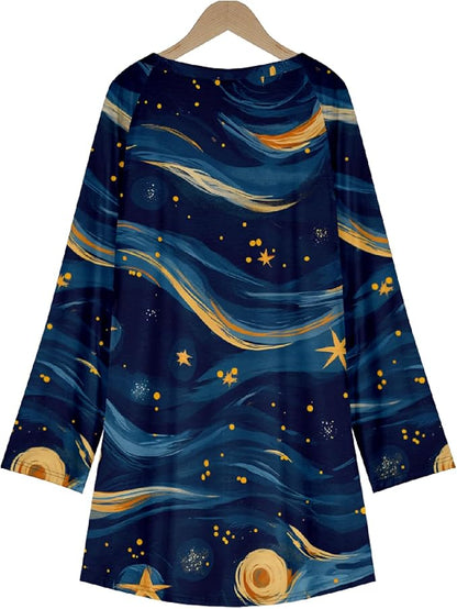 MARSVOVO Women Novelty Graphic Plus Size Sweater Crewneck Long Sleeve Cute Printed Loose Fit Casual Fall Sweaters Top