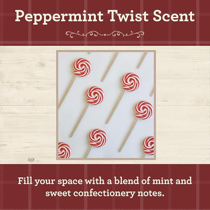 Our Own Candle Company, Peppermint Twist Scented Mason Jar Candle, 100 Hour Burn Time, 13 Ounces