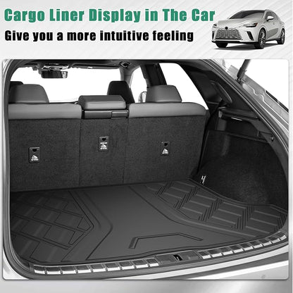 Custom Fit Floor Mats & Cargo Liner for Lexus RX350/RX350h/RX500h 2023-2026 (Excludes RX450h+ PHEV), Heavy Duty TPE All-Weather Trunk Mat