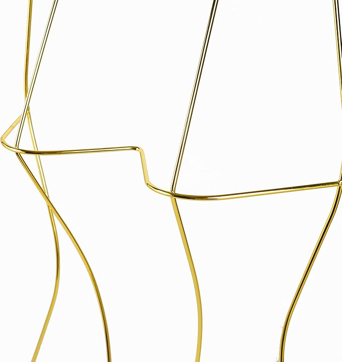 Gold Full Body Shape Metal Wire Swimwear Swimsuit Display Hangers for Dress，Bikini，Lingerie Hangers(10 Pack ，Gold)
