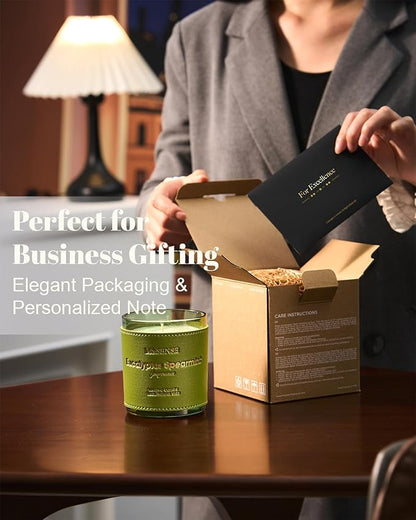 M&SENSE Lavender Rosemary Scented Candles, Vegan Soy Candles, Heavy Scented, 10oz 42-Hour Slow Burning Time, Toxic Free Fall Winter Bathtub Aromatherapy Relaxing Spa, Fancy Gift for Home Decor