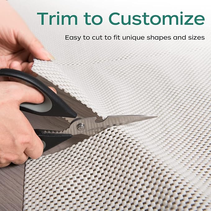 BAGAIL BASICS Non Slip Rug Pad Gripper 5 x 8 Feet Extra Thick Carpet Pads for Area Rugs and Hardwood Floors, Keep Your Rugs Safe and in Place