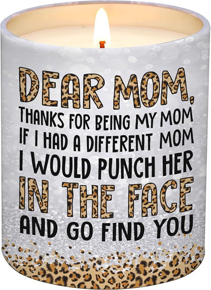 Gifts for Mom from Daughter Son - Christmas Gifts for Mom, Wife, Women - Moms Birthday Gift Ideas, Cool Birthday Gift for Moms - Funny Christmas Candle, mom Soy Wax Candle