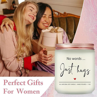 Bereavement Gifts - Sympathy Gift for Loss of Loved - Get Well Soon, Thinking of You, Feel Better Cheer Up, After Surgery Gfits for Women - Lavender Scented Candle