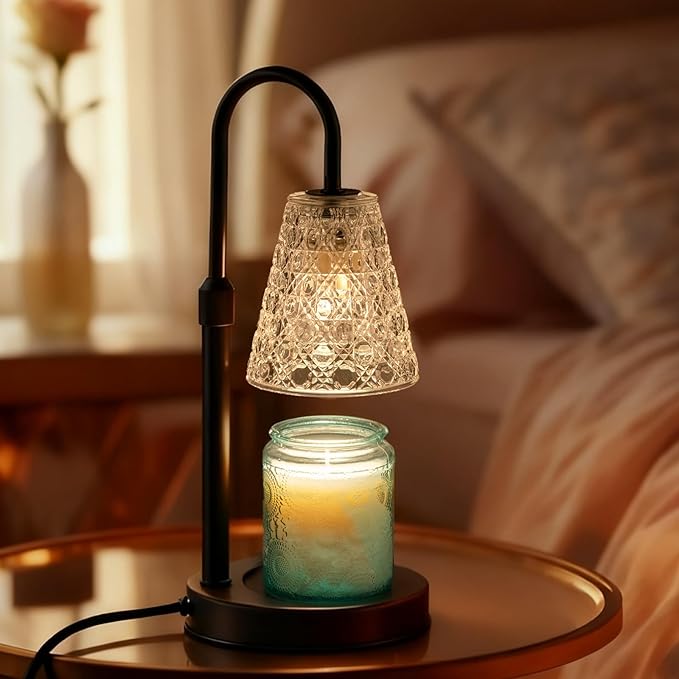 Candle Warmer Lamp with Timer Dimmable, Christmas Birthday Gifts for Women Mom, House Warming Gifts New Home Decor, Wax Melt Warmer for Jar Candles