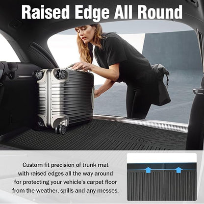 Yakitoko 3D TPE Car Trunk Cargo Liner Mat for Honda Civic 2006-2011 Custom Fit All-Weather Waterproof Floor Protection, Heavy Duty & Odorless