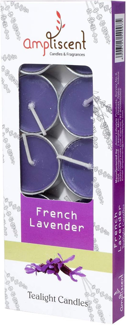 TeaLights Candles I Rose + French Lavender + Jasmine I Pack of 3-30 Premium Tealights I Long-Lasting Aroma | Scented Wax Tealights for Home Decor, Meditation, Christmas & Holiday Gifts