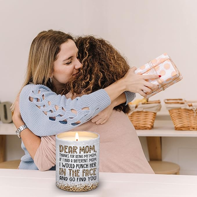 Gifts for Mom from Daughter Son - Christmas Gifts for Mom, Wife, Women - Moms Birthday Gift Ideas, Cool Birthday Gift for Moms - Funny Christmas Candle, mom Soy Wax Candle