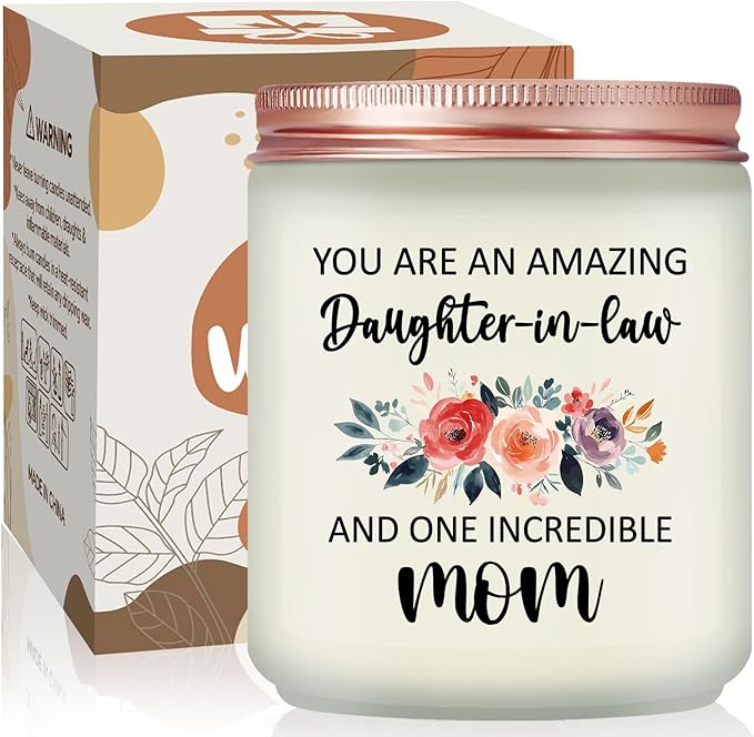 Daughter in Law Gifts Ideas - Birthday Mothers Day Christmas Gifts for Daughter in Law - Lavender Scented Candle