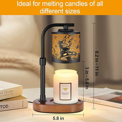 kobodon Candle Warmer Lamp with Timer,Birthday Gifts for Women Mom,Adjustable Height for Scented Jar Candles,Electric Candle Lamp Warmer for Home Decor(Flower Fairy)