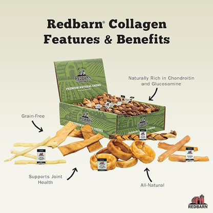 Redbarn Pet Products Collagen Braid - Small, Pack of 25
