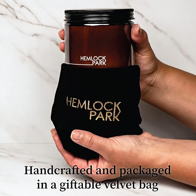 Hemlock Park Crackling Wood Wick Candle Handcrafted with Natural Coconut Wax (Large 16 oz, High Desert)