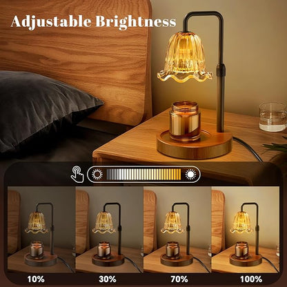 WarmEmbrace Candle Warmer Lamp with Timer Dimmer, Electric Candles Warmer Lamps for New Home Room Decor, Birthday Gifts for Women, Height-Adjustable Wax Melting Warmer Lamp for Jar Scented Candles