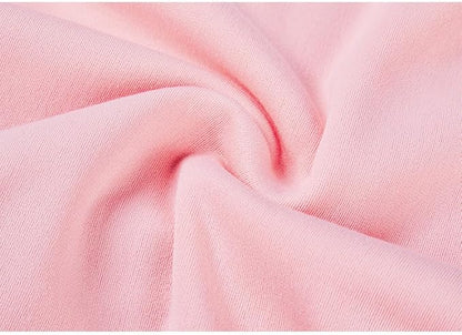 GreenJoy Classic Fleece Dog Sweater – Soft & Warm Stretchy Sweatshirt for Small Dogs & Cats, Cold-Weather Pullover for Everyday Wear (Light Pink, Medium)