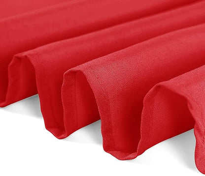 6 Pack Red Tablecloth 60 x 120 Inch Table Cloth for 8 Foot Rectangle Tables, Wrinkle Resistant Washable Polyester Fabric Table Covers for Party, Wedding,Dining,and Banquet