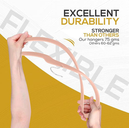 50 Pack New Premium Quality Velvet Hangers Ultra Thin Non Slip Adult Felt Space Saving Hangers for Closet Heavy Duty Coat Pants Jackets Dress Hangers 360° Swivel Hook Hold Upto 10lbs Rose Gold