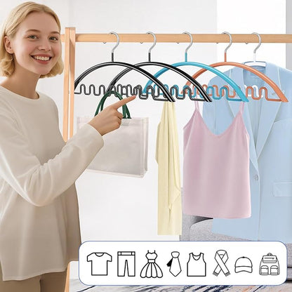 Clothes Hangers 12 Pack, Sweater Hangers No Shoulder Bump Metal Non Slip Heavy Duty Coat Hangers for Closet Organizers and Storage Space Saving Shirt Hanger for Suits Dresses Jackets Bra Shirt White
