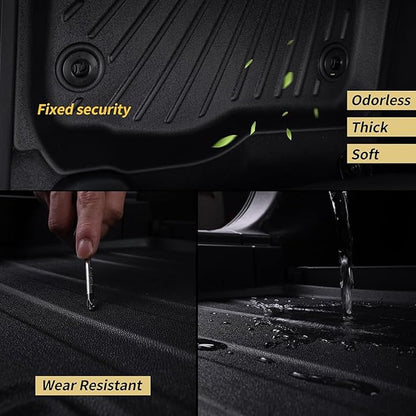 Front Floor Mats for KIA Carnival Gas 2026 2025 2024 2023 2022 (Not Hybrid) TPE All Weather Rubber Liners Waterproof Odorless Anti-Slip Car Front Liners - Fit LX、LXS、EX、SX、SX Prestige for Carnival