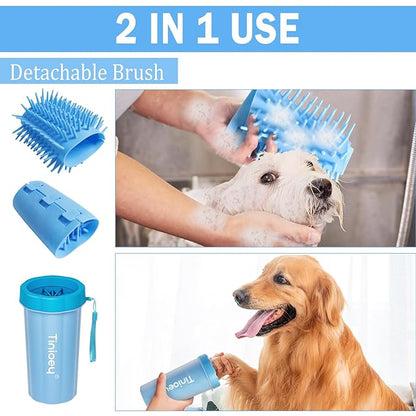 Dog Paw Cleaner for Large Dogs, Dog Paw Washer, Muddy Paw Cleaner, Pet Foot Cleaner, Dog Paw Protector Kit