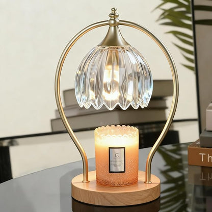 Candle Warmer Lamp with Timer - Dimmer Electric Candle Warmer for Jar Candles - Wax Warmer Unique Birthday Gifts for Women Mom House Warming Gifts New Home Room Decor