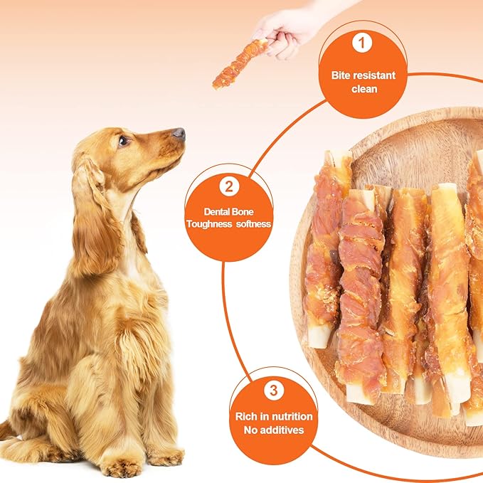 Dog Treats Biscuits Chicken and Teeth Cleaning Sticks Puppy Training Treats 0.5lb/227g