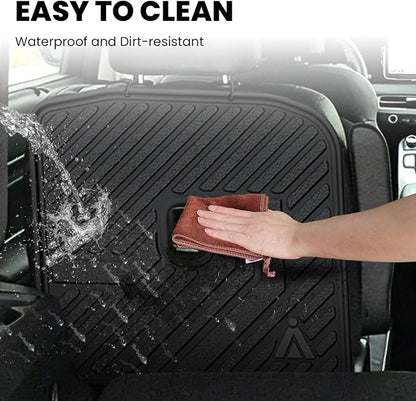 Lasfit Kick Mats for Hyundai Palisade 2026 7-Seat (Not Fit 8-Seat), 2nd Row Captain Chair Seat Back Cover Protectors, TPE Waterproof All-Weather Rear Backrest Liner